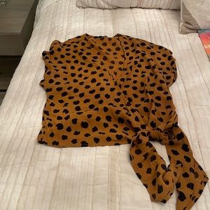 Animal print top